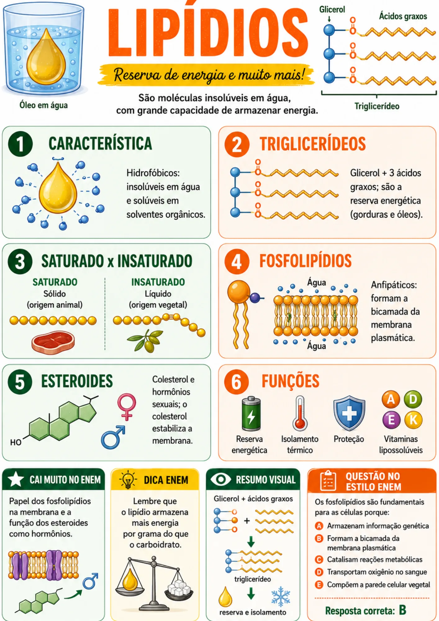Resumo visual de Biologia